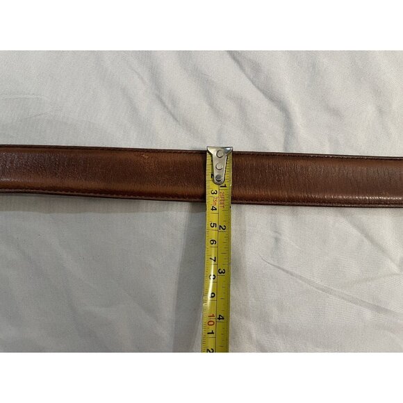 Allen Edmonds Wide Basic Dress Calfskin Leather Belt Mens 38 Brown 39506 - Picture 7 of 11